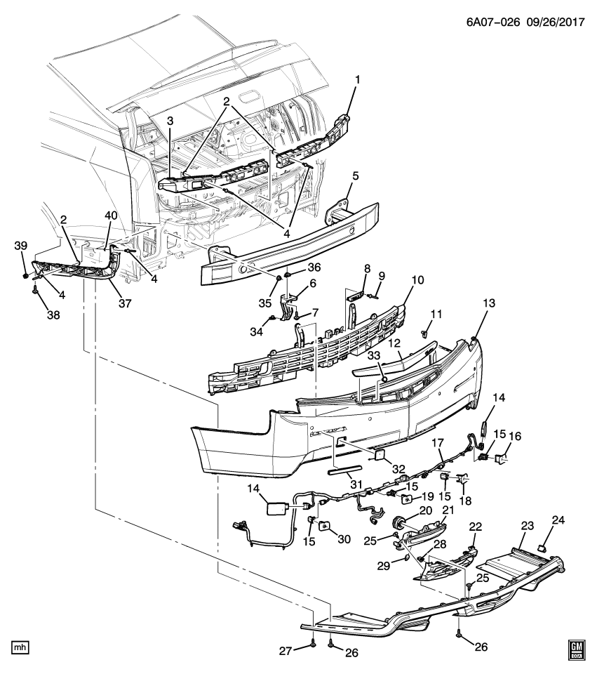 GM 23413159 Harness Assembly, Back Up Lamp Wiring