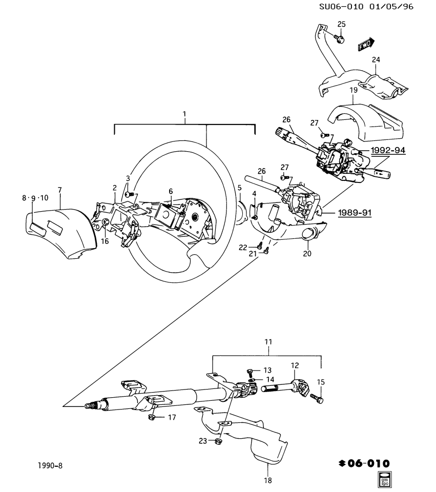GM 96060578 Steering Wheel