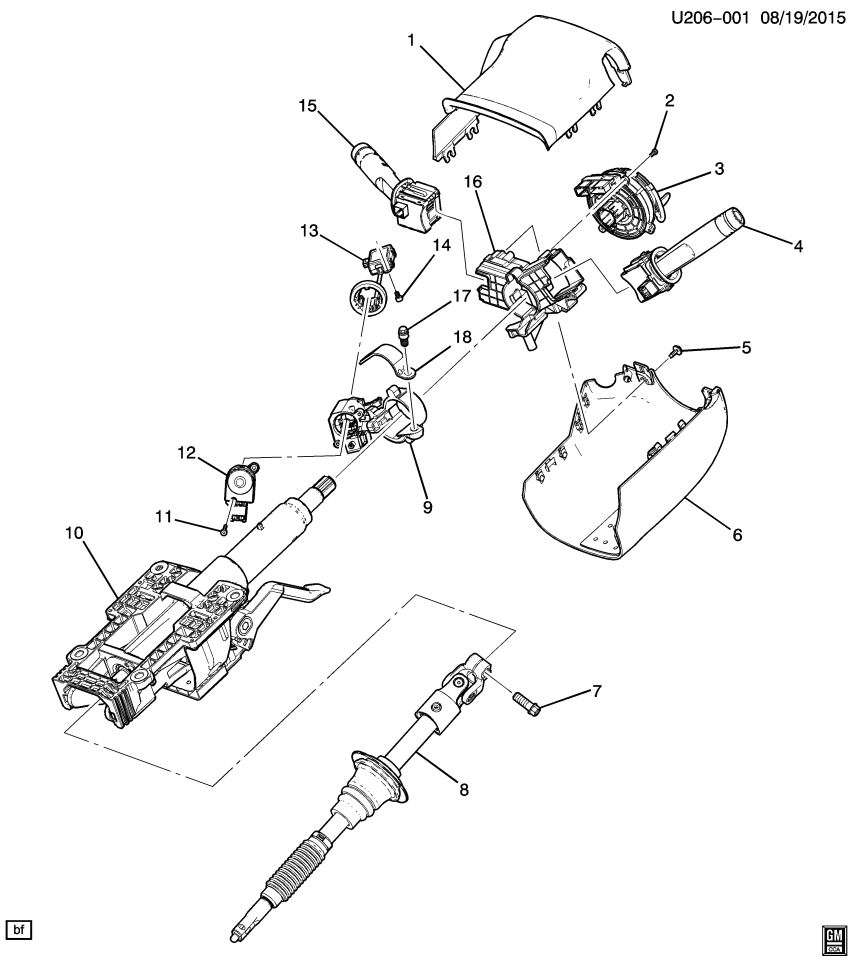 GM 23142103 Housing Assembly, Ignition & Start Switch