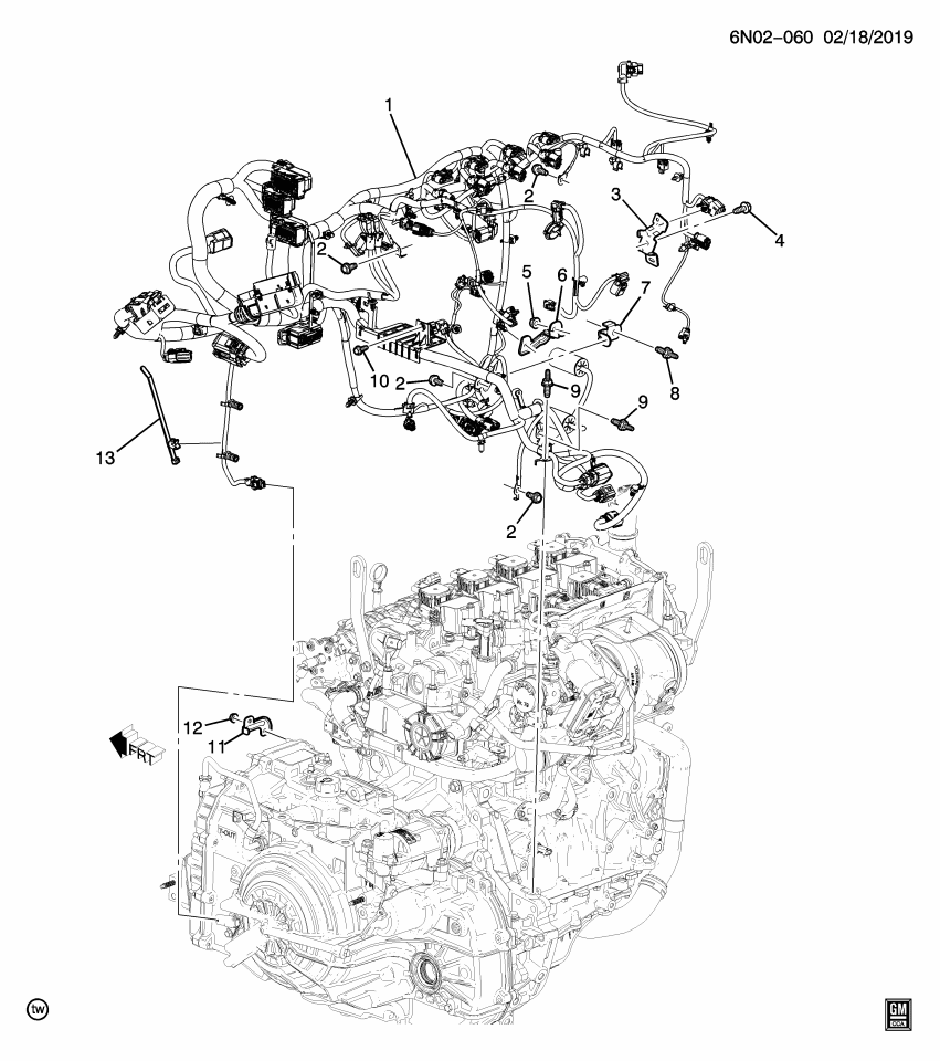 GM 84982945 Harness Assembly, Eng Wrg