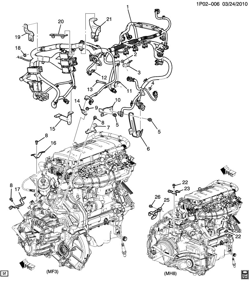 GM 13366566 Bracket, Ecm Wiring Harness