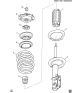 Diagram for 2011 Chevrolet HHR Coil Spring Insulator - 22716379