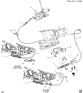 Diagram for 1997 GMC K2500 Back Up Light Switch - 19152823