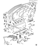 Diagram for Oldsmobile Delta 88 Window Crank Handles - 16600093