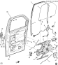 Diagram for 1996 Saturn SL Window Crank Handles - 21097404