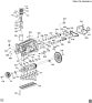 Diagram for Hummer H3 Balance Shaft Bearing Set - 12604130