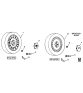 Diagram for 1994 Cadillac Seville Spare Wheel - 12365433