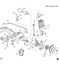 Diagram for 2008 Pontiac Montana Sway Bar Bracket - 10445399
