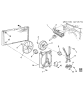 Diagram for 1988 Buick Electra Cooling Fan Bracket - 22088373