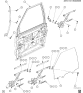 Diagram for 1991 Saturn SL Window Crank Handles - 21096599