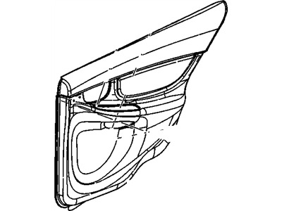 GM 22616936 Trim,Rear Side Door