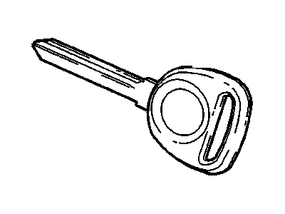 GM 23223178 Key, Door Lock & Ignition Lock (Uncoded)