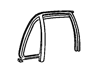 GM 25651918 Window Assembly, Rear Side Door Stationary (W/ Rear Side Door Window Windshield