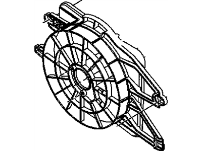 2000 Saturn SC1 Fan Shroud - 24005834