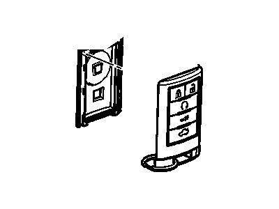 20998255 GM Remote Control Door Lock Transmitter Assembly Illustration 1 of 1
