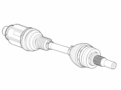 GM 84422105 Front Driver Side Half, Shaft Assembly