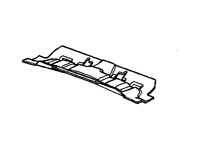 GM 22772119 Insulator, Floor Panel Rear Seat 22772119 GM Insulator, Floor Panel Rear Seat Illustration 1 of 1