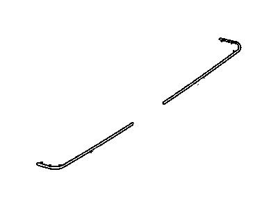 GM 25523041 Strip Assembly, Rear Bumper Lower Rubber, Light