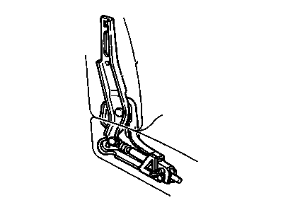 GM 20456862 Support Assembly, Passenger Seat Reclining. *C, 1