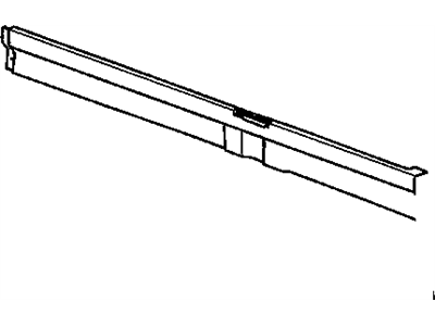 GM 15913760 Molding Assembly, Rear Window Lower Garnish *Ebony 15913760 GM Molding Assembly, Rear Window Lower Garnish *Ebony Illustration 1 of 1