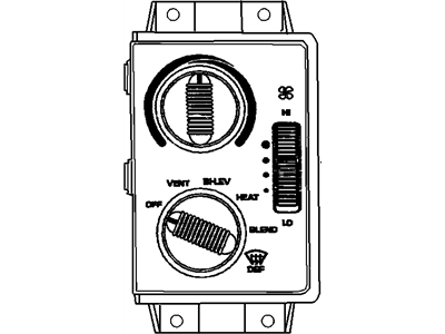 GM 16166663 Climate Control Unit