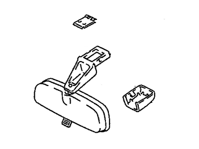 GM 94858363 Mirror,Inside Rear View *Gray