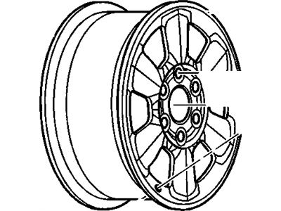 2002 Oldsmobile Bravada Spare Wheel - 9597662