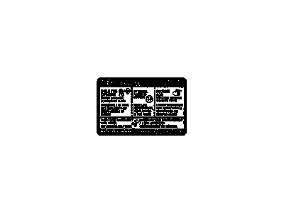 GM 15087141 Label,Battery Warning