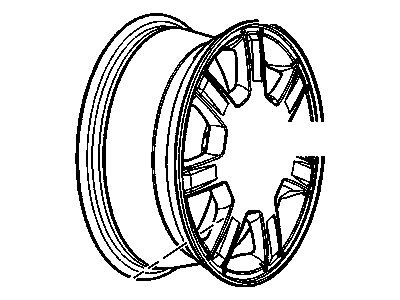 GM 9595739 Wheel Rim, 16X7.0 Aluminum 51Mm Outside 115X5 Bellcrank *Painted