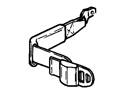 GMC Syclone Seat Belt - 12541309