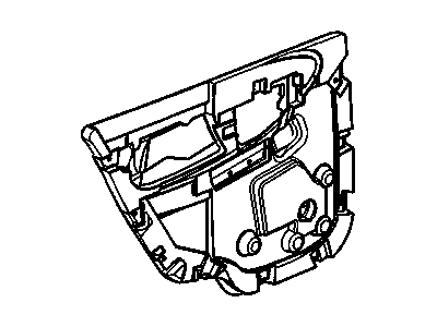 GM 22696519 Deflector, Rear Side Door Water