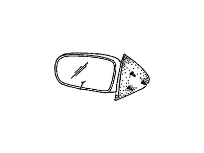 Pontiac Grand Am Side View Mirrors - 22613598