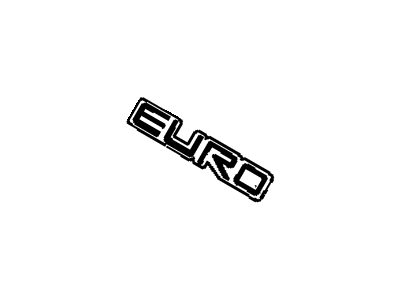 GM 10122039 Plate Assembly, Front Side Door Name (Euro) *Red