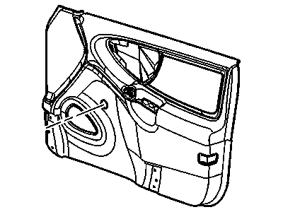 GM 22699051 Trim Assembly, Front Side Door (Manual) (, A31) *Shale