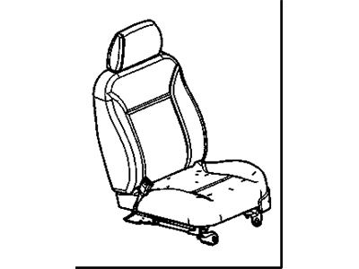 GM 15804010 Seat Assembly - Driver *Cashmere