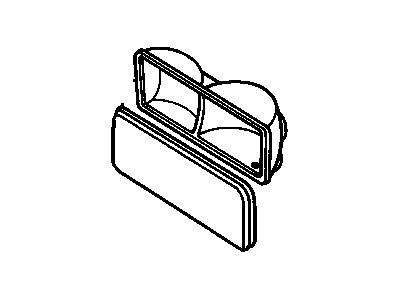 GM 16522087 Lens,Headlamp (W/Housing)