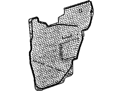GM 15747046 Deflector Assembly, Rear Side Door Water *Marked Print 15747046 GM Deflector Assembly, Rear Side Door Water *Marked Print Illustration 1 of 1