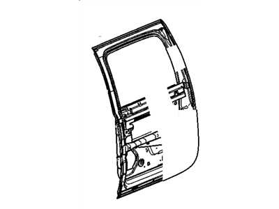 GM 22892601 Door Assembly, Rear Side (Lh)