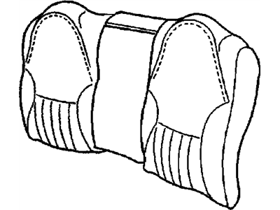 GM 16803681 CUSHION, Front/Rear