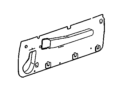 GM 25653398 Deflector Assembly, Front Side Door Water <Use 1C5K 25653398 GM Deflector Assembly, Front Side Door Water <Use 1C5K Illustration 1 of 1
