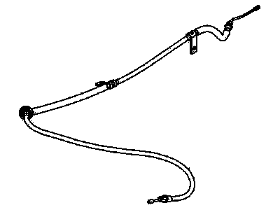 Saturn Parking Brake Cable - 15795648