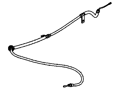 2006 Saturn Vue Parking Brake Cable - 15795648