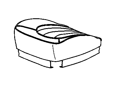 15276512 GM Cover Assembly, Driver Seat Cushion *Light Ttnum Illustration 1 of 1