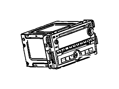 GM 25858585 Radio Assembly, Amplitude Modulation/Frequency Modulation Stereo & Clock & Audio/Vide