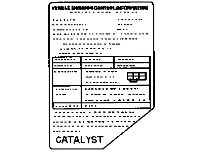GM 30018669 LABEL, Emissions and Cautions