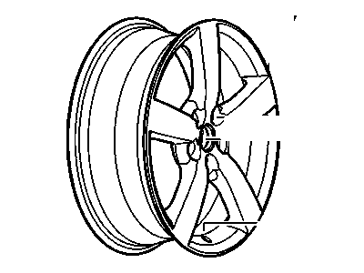 GM 9596655 18X7 Ultra Bright Machined Aluminum Whee*Waeq, 9021