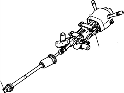 2009 Cadillac XLR Steering Column - 25858240