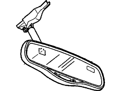 25710908 GM Inside Rear View Mirror Assembly Illustration 1 of 1