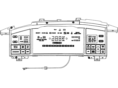 Cadillac Seville Instrument Cluster - 16176556