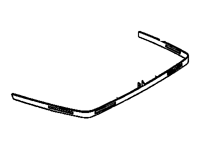 GM 3545936 Insert Assembly, Rear Bumper Fascia *Grain Calibrate D Mount